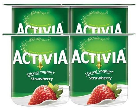 Activia Strawberry Fruit Yogurt - 4x120g
