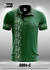 A004 Batik Songket Sublimation Polo Collar T-shirt - 10 Sizes (Green)