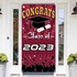 Decorations 2023 Red And Black Large Door Sign