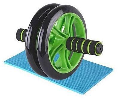 AB Wheel Abs Roller Workout Arm And Waist Fitness Exerciser Wheel +Free Knee Mat