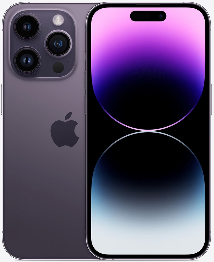 Apple iPhone 14 Pro Max 256GB 6GB RAM 6.7" LTPO Super Retina XDR OLED 120Hz A16 Bionic iOS 16 Triple 48MP Camera with TOF 3D LiDAR Scanner 4323mAh Fast Charging Battery Brand New 24-Month Warranty & 6-Month Liquid Or Screen Damage Protection