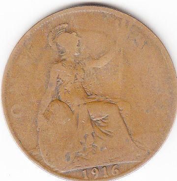 Penny year 1916 - Great Britain GEO. V