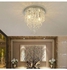 Modern G9 LED Artificial Crystal Pendant Chandelier Lamp Ceiling Light Decor golden 29.95x29.6x11.8centimeter