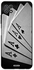 غطاء حماية واقي لهاتف سامسونج جالاكسي A22 5G، مزين بطبعة بطاقات اللعب. أبيض/ أسود