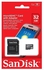 Sandisk 32GB microSDHC Card With Adapter