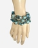 ZISKA Twisted Bracelet Metal - Coral Blue