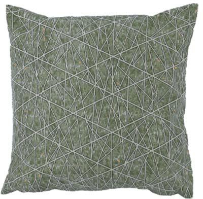 Geometric Lime Green Cushion
