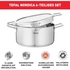 Tefal Nordica Pot & Pan Set 7 Pieces, Saucepans 20 and 24cm + Two Lids, Saucepan 16cm + Lid, Frying Pan 32cm Pan, Suitable for all types of stoves, Dishwasher safe, Oven safe