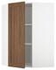 METOD Corner wall cabinet with shelves, white/Sinarp brown, 68x100 cm - IKEA