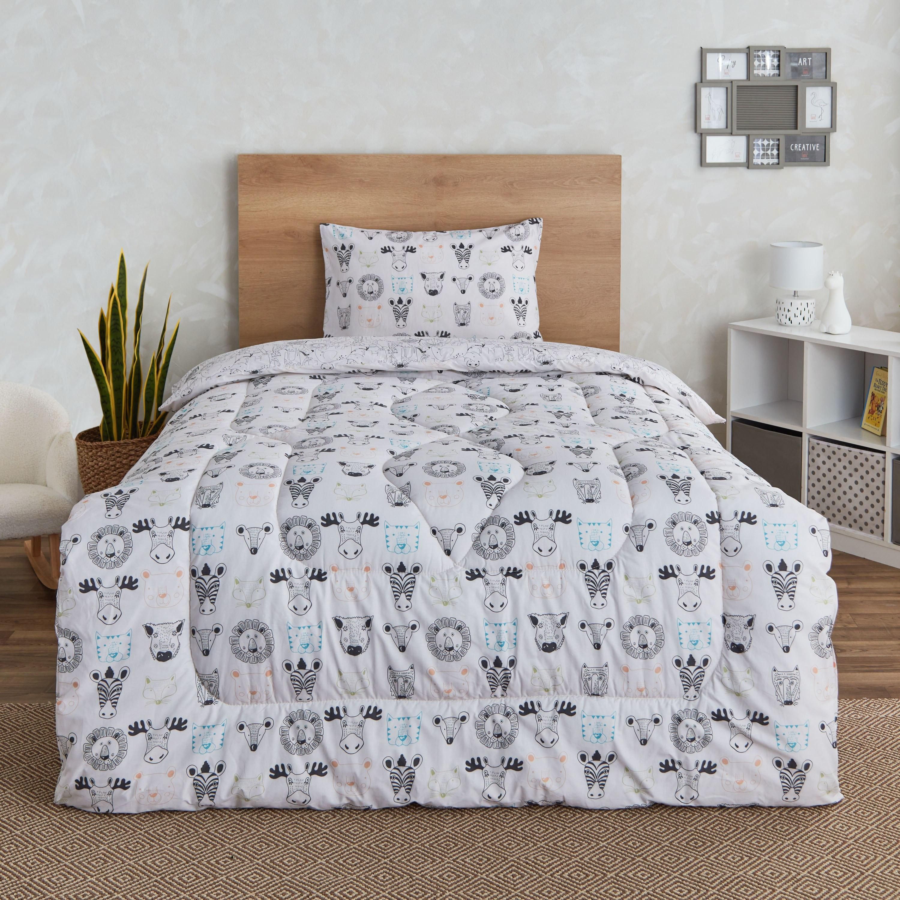 Ron Zoological 2-Piece Cotton Twin Comforter Set - 160x220 cm