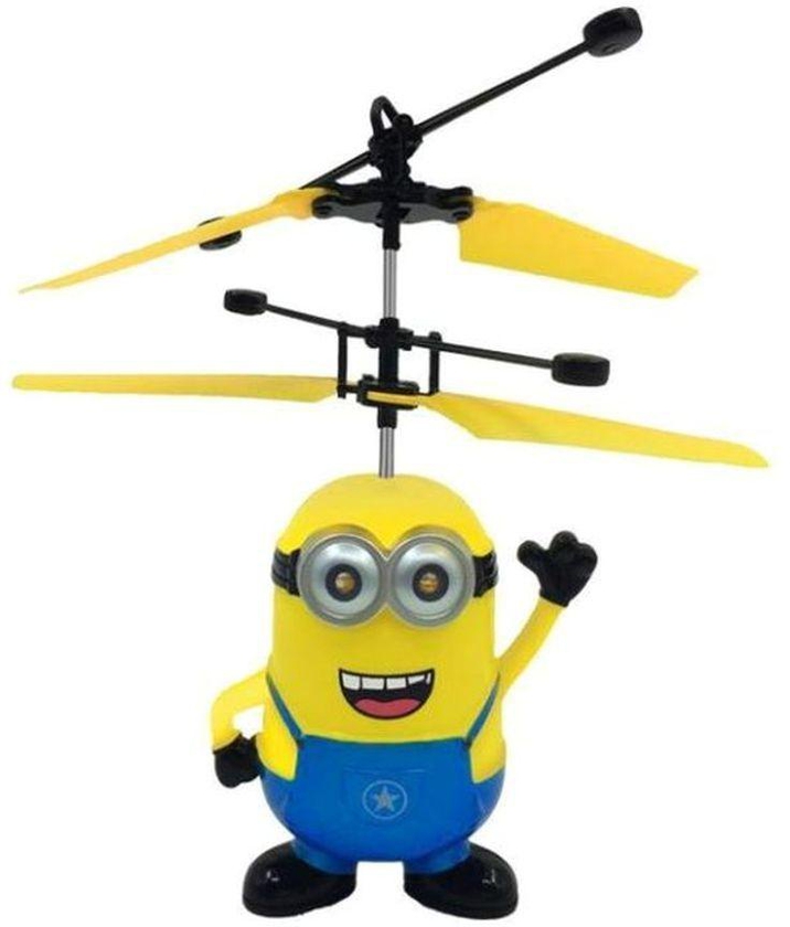 Generic Helicopter Minion Induction Flying Toy Drone Remote Control Aircraft Toy