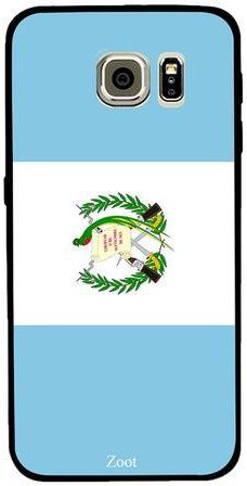 غطاء حماية واقٍ لهاتف سامسونج جالاكسي S6 إيدج بلون علم جواتيمالا