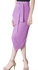 Lavish Alice Asymmetric Midi Skirt for Women - Purple