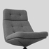 HAVBERG Swivel armchair - Lejde grey/black