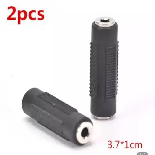 3.5mm Female To 3.5 Mm Female Audio Adapter Stereo Jack Coupler Nickel-plated Extender