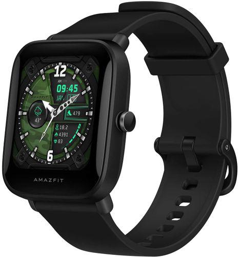 Amazfit BIP U PRO Smart Watch With 1.43" LCD Display, Built-In GPS, 3GB Music Storage, 9-Day Battery Life, 60 Sports Modes, Health Tracking, Female Cycle Tracking, Water Resistant, Black.