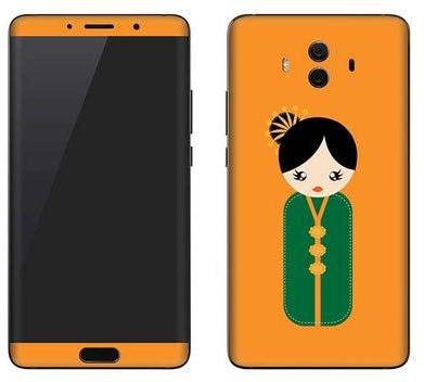 Vinyl Skin Decal For Huawei Mate 10 Japanese Doll