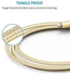 Anker PowerLine Plus Lightning Cable Nylon Braided USB Cable (3ft) for iPhone, iPad and More - Gold