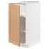 METOD Base cabinet with shelves, white/Veddinge white, 40x60 cm - IKEA