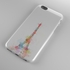 The Eifel Tower Phone Case Water Painting 3D Full Back & Side Phone Case Protector Cover for iPhone 6S Plus