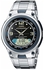 Casio Men's Ana-Digi Dial Stainless Steel Band Watch - AW-82D-1AVDF
