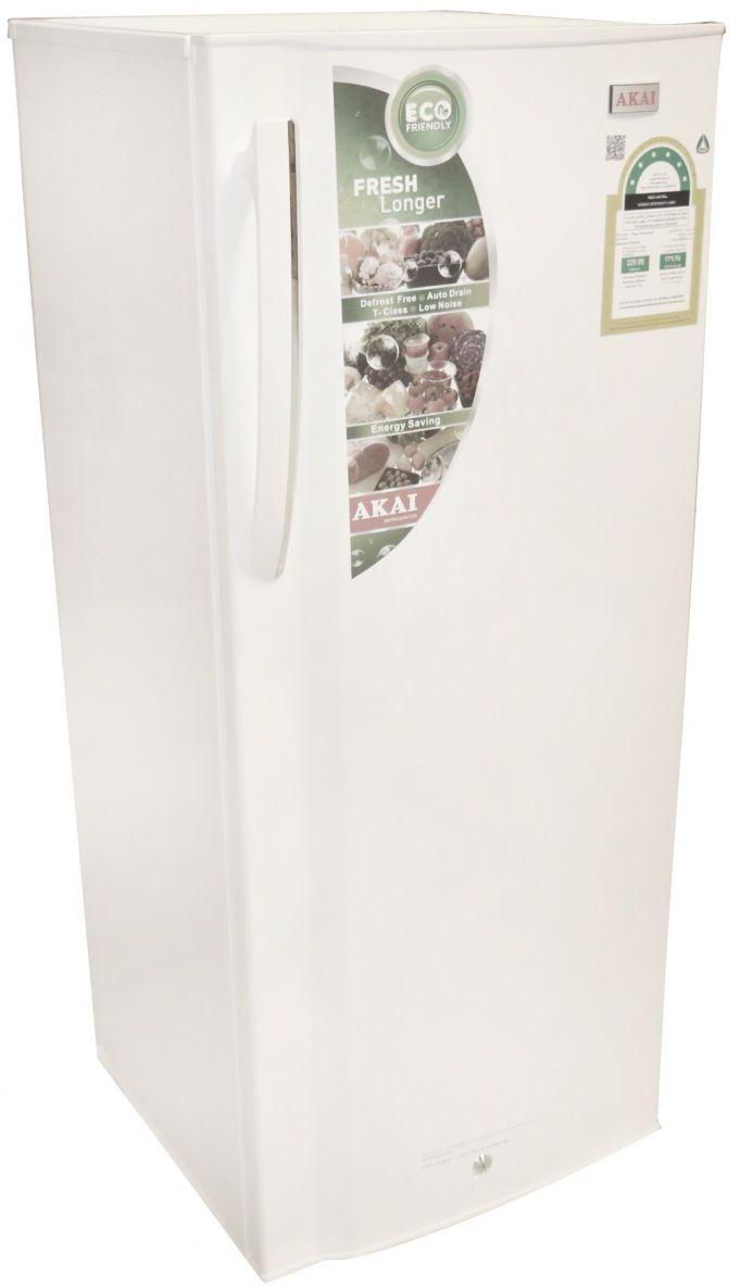 Refrigerator by Akai , 255 Liter , Single Door , White , AFS255MDW