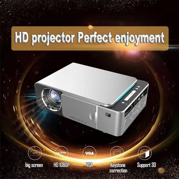 Android T6 LED Full HD 1080P Projector 3500 lumen Home Theater Movie Beamer WIFI Proyector Video cinema Silver T6