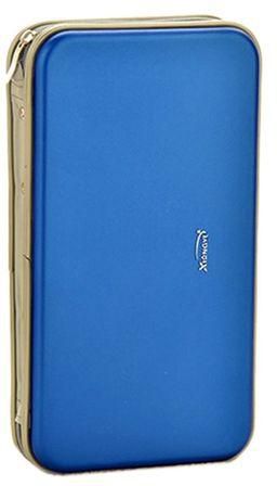 Generic Portable Rectangle CD DVD 80 Discs Storage Holder Case Zipper Wallet Organizer - Blue