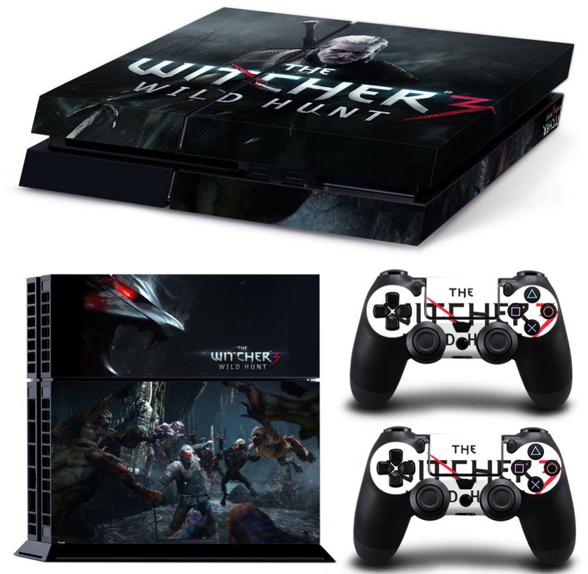 The Witcher 3 Wild Hunt Decal Skin Cover Sticker For PS4 Console And Controller