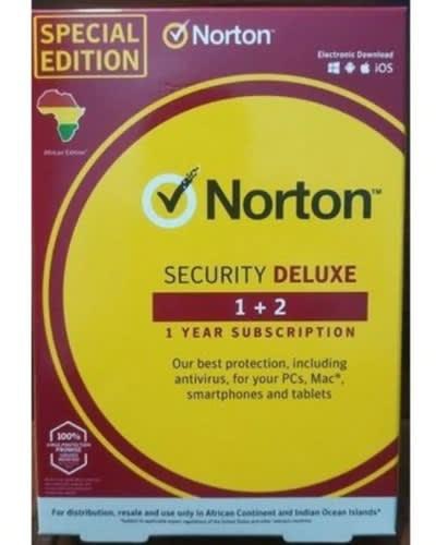 Symantec Norton Security Deluxe - Internet Security + Antivirus - 1 + 2 - 3 User