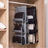 LXTaoler Hanging Handbag Purse Organizer, 2 Pcs 6 Pockets Dust Proof Storage Holder Bag Wardrobe Closet Space Saving Organizers System,Washable (Black+Grey)