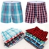 Fashion Cotton Boxer Shorts- 3 Pcs Pack (Checked)