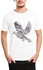 Ibrand  Ib-T-M-D-295-2 T-Shirt For Men - White , Xlarge