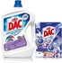 Dac Disinfectant & Floor Cleaner, Lavender 4.5L And Dac Toilet Rim Block, Power Active, Lavender 50G