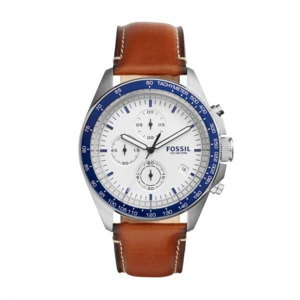 Fossil Sport Leather Watch Chronograph 54 - CH3029 (Brown)