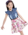 Multi Color Mixed Casual Dress For Girls
