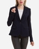 M.Sou Solid Buttoned Blazer - Navy
