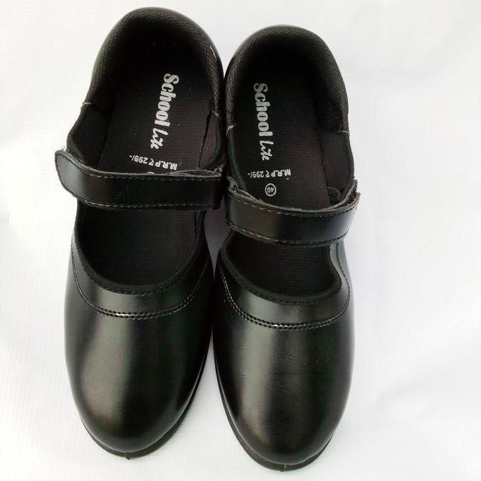 Girls Flat Leather School Shoe -black price from jumia in Nigeria - Yaoota!