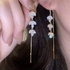 Elegant Bridal Crystal Dangle Drop Earrings Fashion Jewelry For Girls/ Women