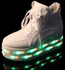 حذاء الإضاءة المزدوجة القابلة لإعادة الشحن للبنات اللون الأبيض مقاس  EU38