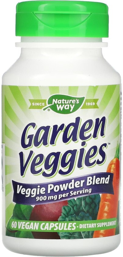 ناتشرز واي‏, Garden Veggies، ‏60 كبسولة نباتية