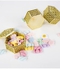 12 Pcs Hexagon Candy Boxes Plastic Wedding Favor Hollow Jars Storage Gift for Baby Shower Birthday Party,Hexagon Gold