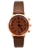 Quartz HOG-BR Leather Watch - For Women - Brown