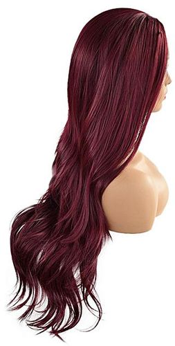 Generic Curly Wig Glueless Lace Wigs Purple Women Indian Remy Human Hair  Lace Front price from jumia in Nigeria - Yaoota!