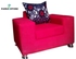 Mild Red Single Seater Sofa. (Delivery To Only Lagos Customers).