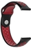Replacement belt compatible for Gear S3 Frontier/Classic Watch Band 22mm, Soft Breathable Silicone Strap Replacement Watch Bands compatible for Samsung Gear S3 and Galaxy Watch 46mm, Red and Black