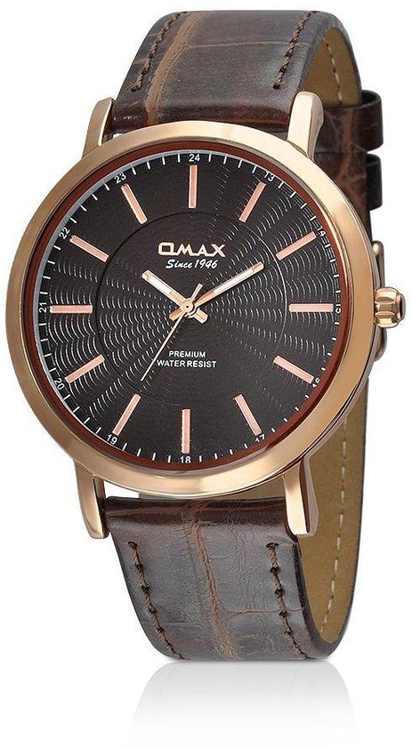 Watch for Men by OMAX, Leather, Analog, OMSX11R55I