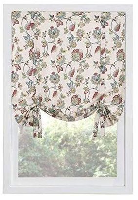 Colette Shade Valance Beige/Red/Green 44x63inch