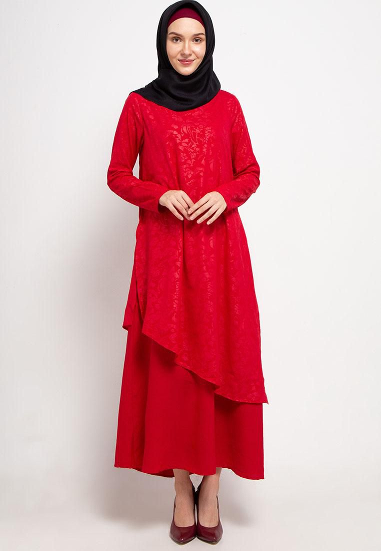 Gobindpal Azzar Solana Maxi Dress in Red Print
