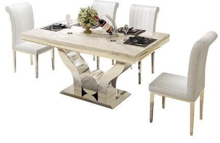 Marble Dining Table With 6 Seating Chairs